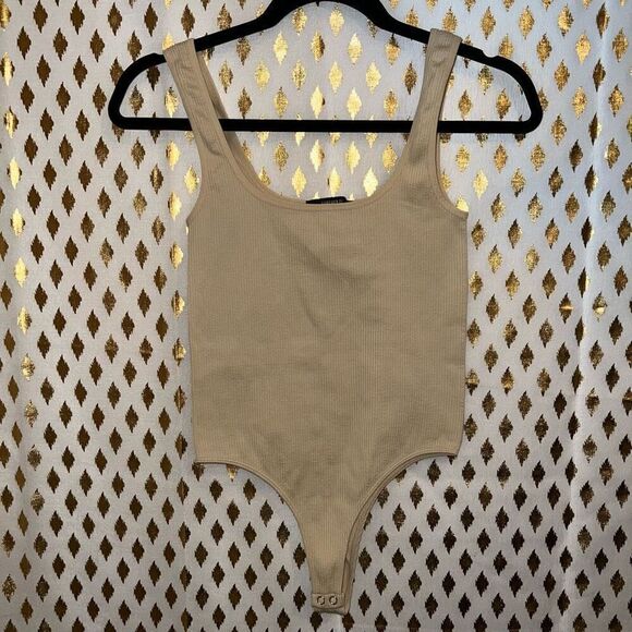Tan beige nude bodysuit size s/m - Picture 1 of 3